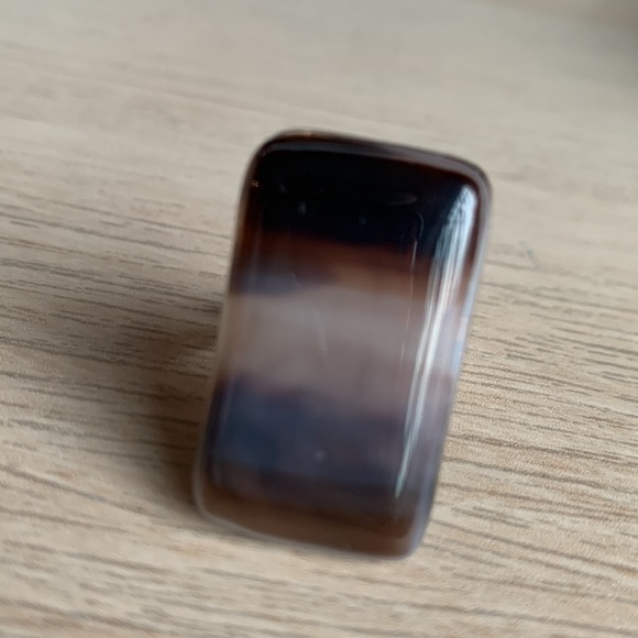 CREATION - Brown white Glass Ring - OZ - Picture 12 of 13